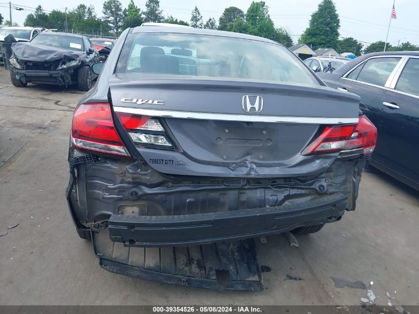 2015 Honda Civic Se VIN: 2HGFB2F78FH541033 Lot: 39354526