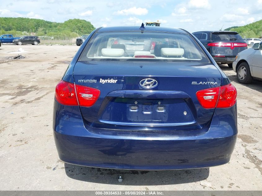 2009 Hyundai Elantra Gls VIN: KMHDU46D69U794401 Lot: 39354533