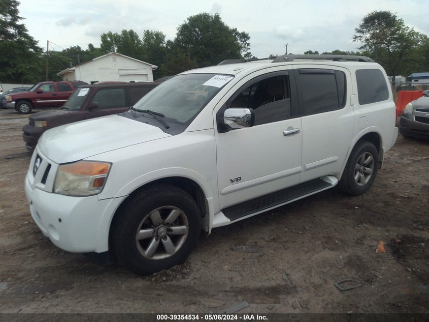 2008 Nissan Armada Se VIN: 5N1AA08C38N629018 Lot: 39354534