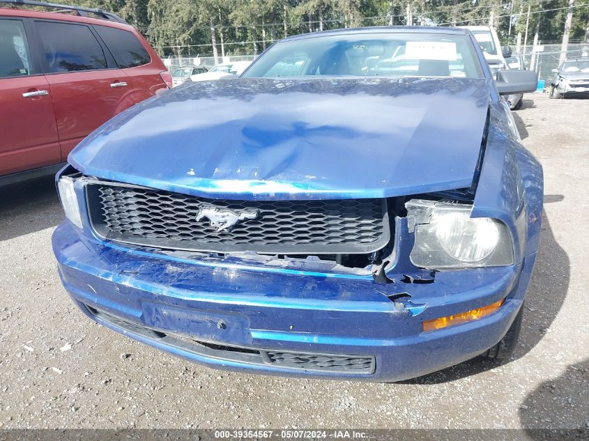 2006 Ford Mustang V6 VIN: 1ZVFT80N465178501 Lot: 39354567