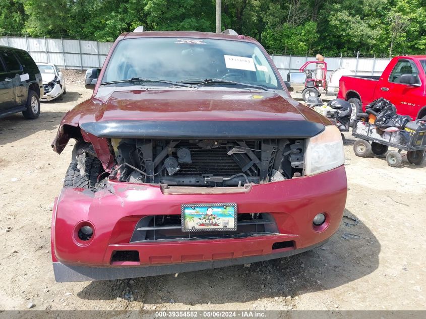 2010 Nissan Armada Se VIN: 5N1BA0ND8AN604929 Lot: 39354582