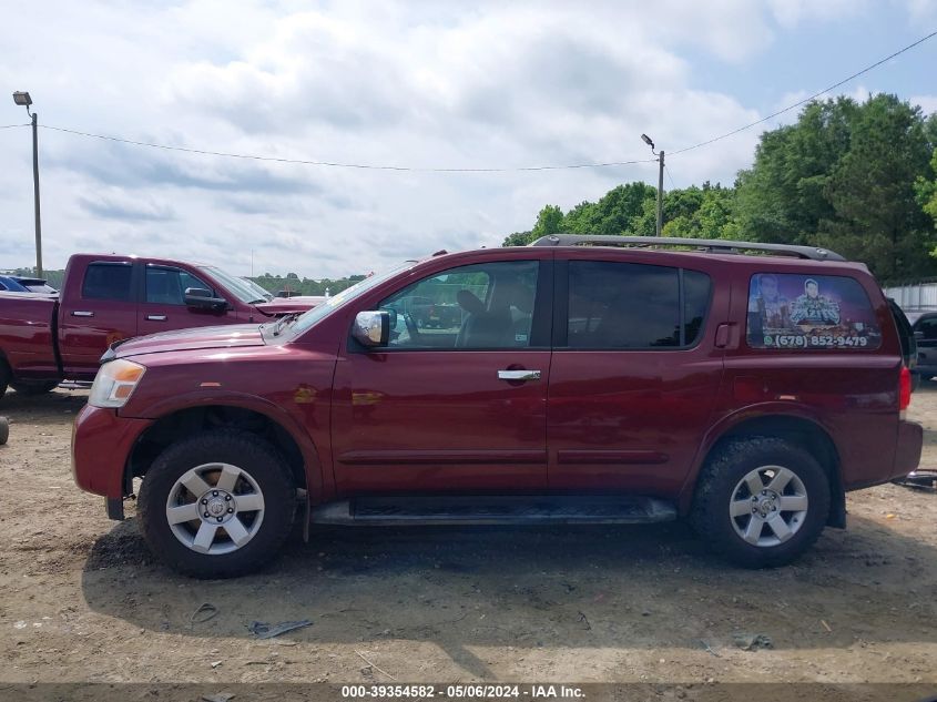 2010 Nissan Armada Se VIN: 5N1BA0ND8AN604929 Lot: 39354582