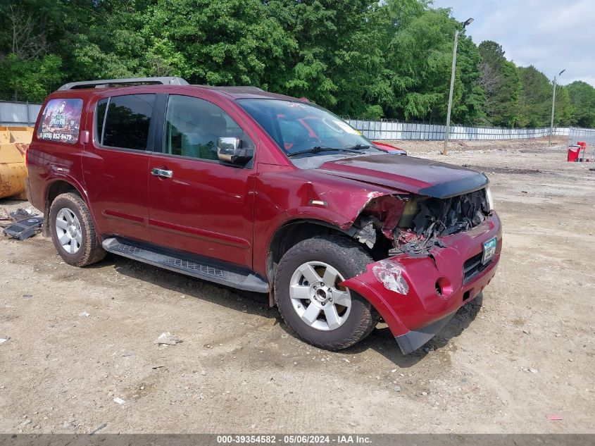 2010 Nissan Armada Se VIN: 5N1BA0ND8AN604929 Lot: 39354582