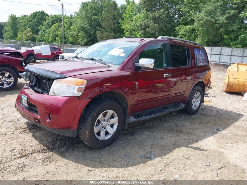 2010 Nissan Armada Se VIN: 5N1BA0ND8AN604929 Lot: 39354582