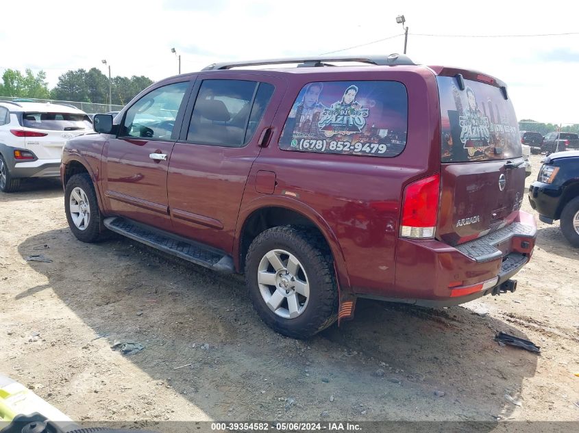 2010 Nissan Armada Se VIN: 5N1BA0ND8AN604929 Lot: 39354582