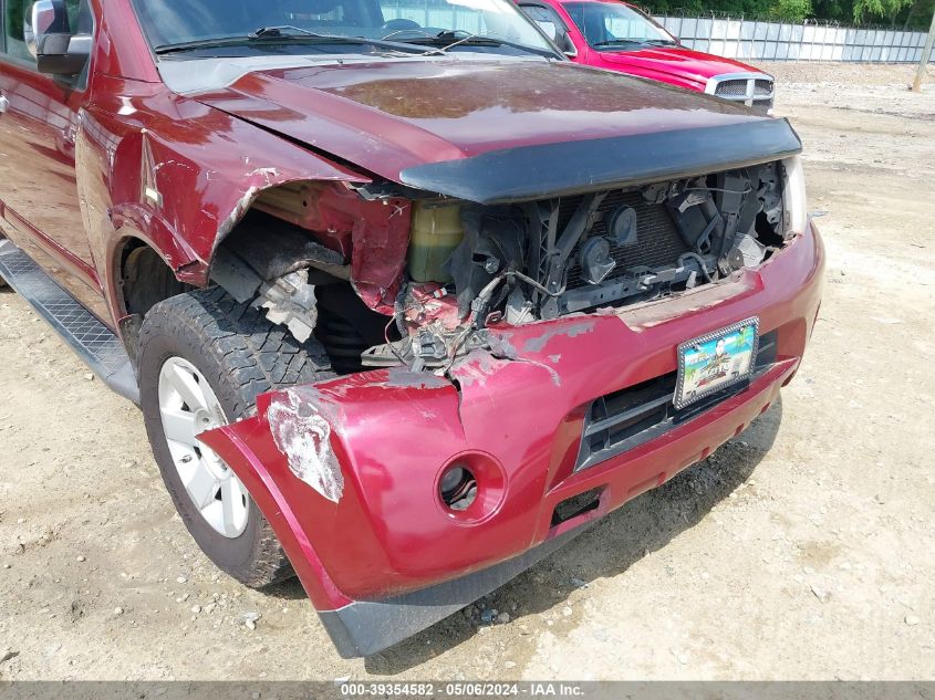 2010 Nissan Armada Se VIN: 5N1BA0ND8AN604929 Lot: 39354582