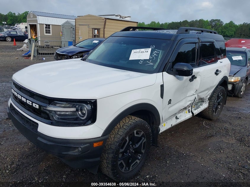 2022 Ford Bronco Sport Outer Banks VIN: 3FMCR9C60NRD45491 Lot: 39354638