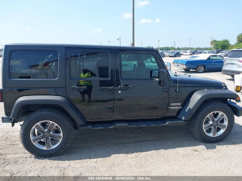 2017 Jeep Wrangler Unlimited Sport 4X4 VIN: 1C4BJWDG5HL716189 Lot: 39354645