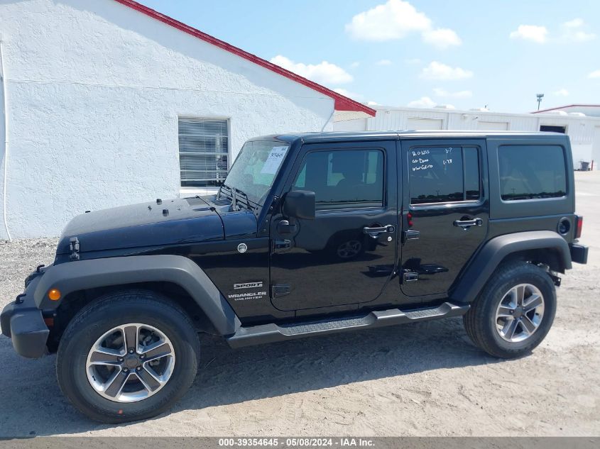 2017 Jeep Wrangler Unlimited Sport 4X4 VIN: 1C4BJWDG5HL716189 Lot: 39354645