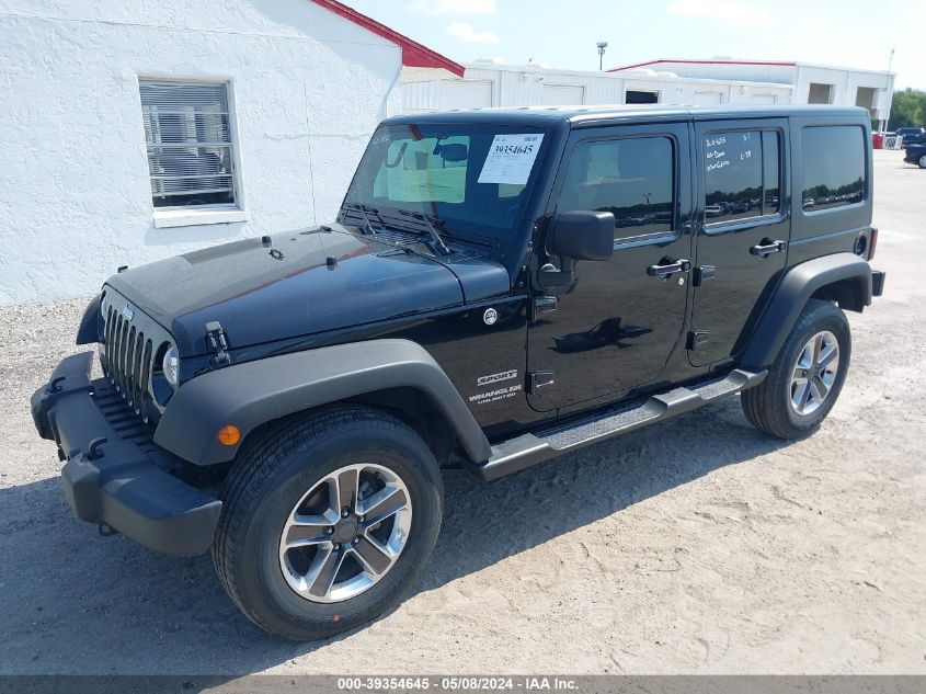 2017 Jeep Wrangler Unlimited Sport 4X4 VIN: 1C4BJWDG5HL716189 Lot: 39354645