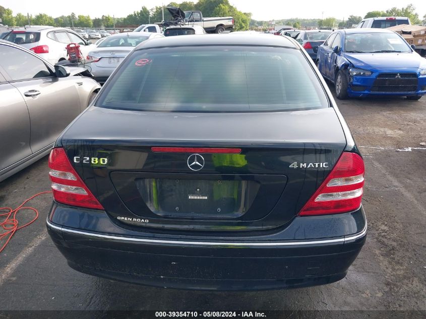 2007 Mercedes-Benz C 280 Luxury 4Matic VIN: WDBRF92H87F924348 Lot: 39354710