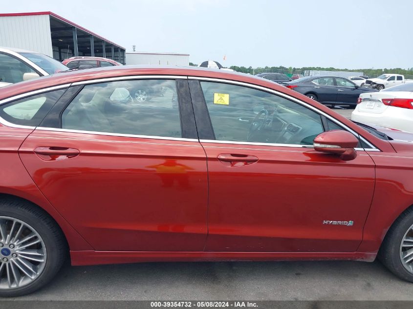 2014 Ford Fusion Hybrid Se VIN: 3FA6P0LU8ER154795 Lot: 39354732