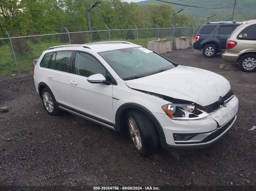 2017 Volkswagen Golf Alltrack Tsi S/Tsi Se/Tsi Sel VIN: 3VWH17AU6HM525922 Lot: 39354756