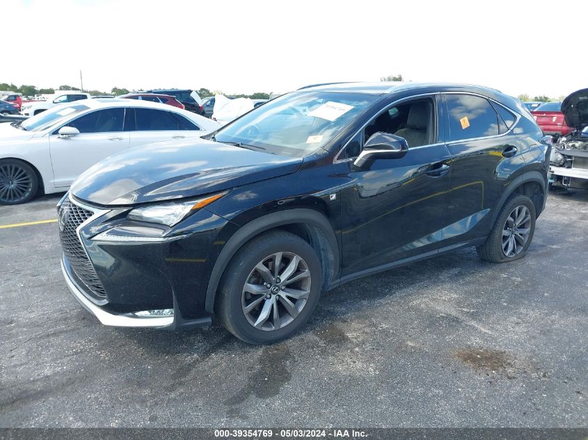 2016 Lexus Nx 200T F Sport VIN: JTJYARBZ9G2036541 Lot: 39354769