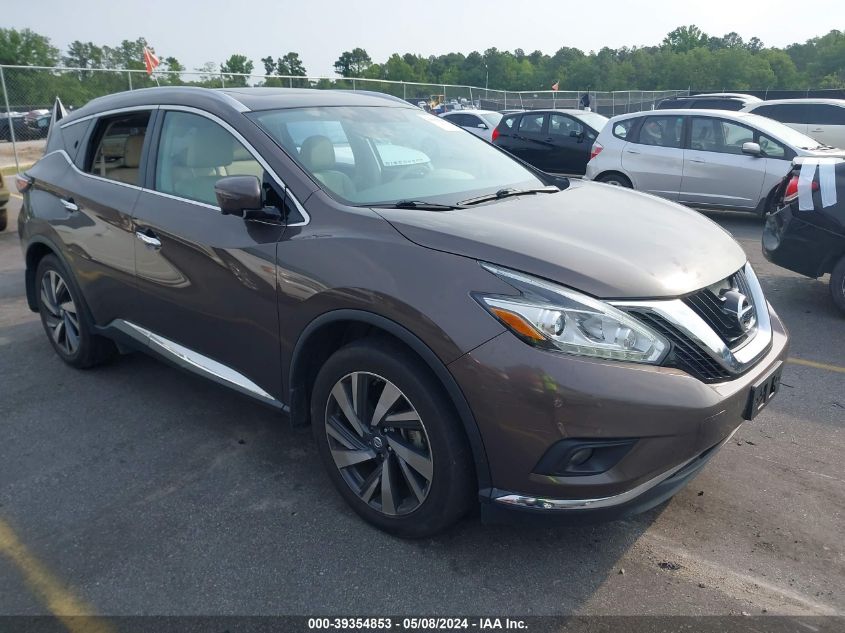 2016 Nissan Murano Platinum VIN: 5N1AZ2MG4GN150666 Lot: 39354853