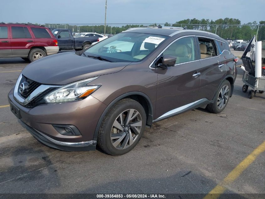 2016 Nissan Murano Platinum VIN: 5N1AZ2MG4GN150666 Lot: 39354853