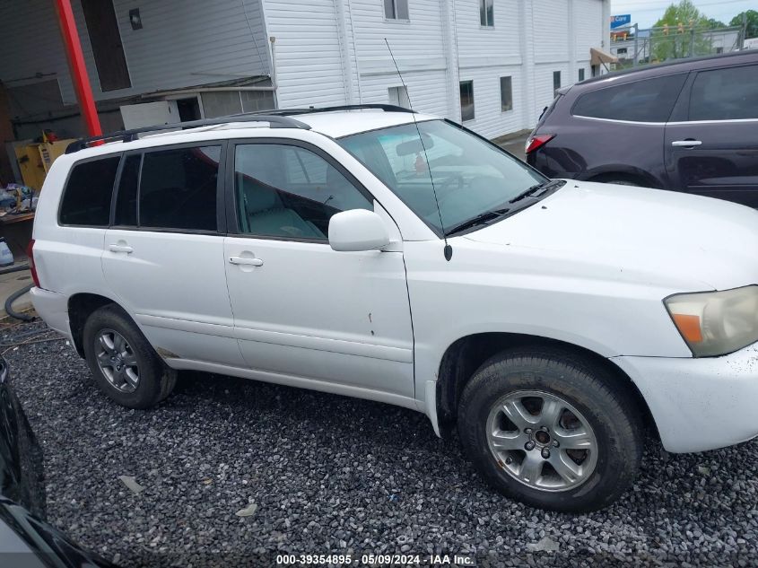 2006 Toyota Highlander V6 VIN: JTEDP21A460118038 Lot: 39354895