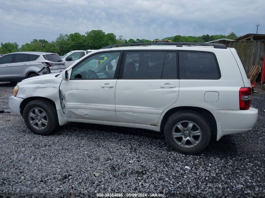 2006 Toyota Highlander V6 VIN: JTEDP21A460118038 Lot: 39354895