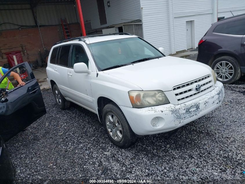 2006 Toyota Highlander V6 VIN: JTEDP21A460118038 Lot: 39354895