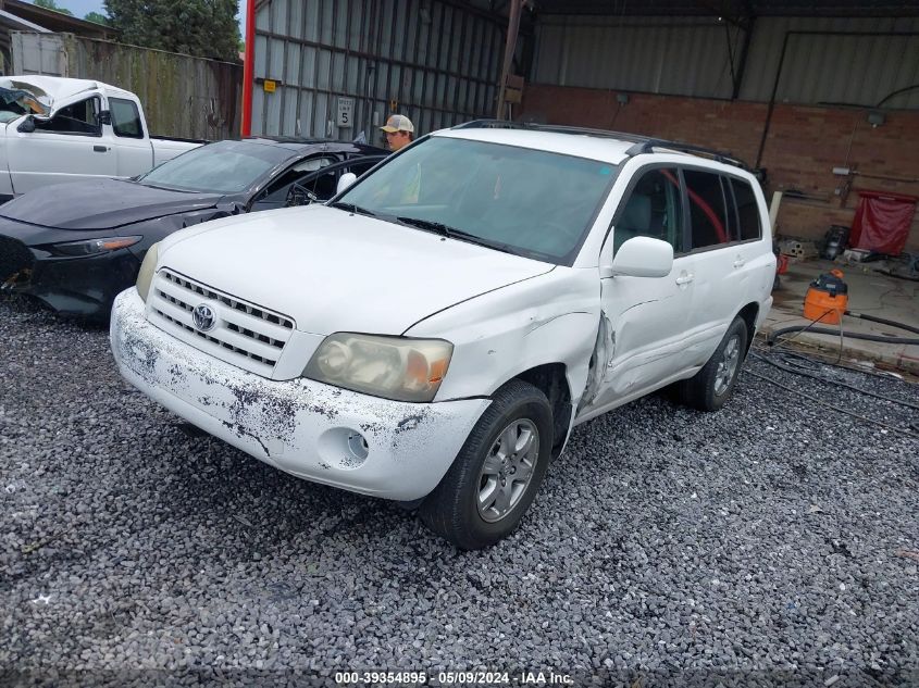 2006 Toyota Highlander V6 VIN: JTEDP21A460118038 Lot: 39354895