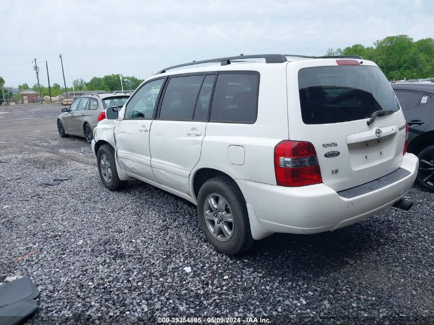 2006 Toyota Highlander V6 VIN: JTEDP21A460118038 Lot: 39354895