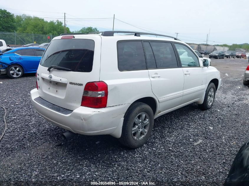 2006 Toyota Highlander V6 VIN: JTEDP21A460118038 Lot: 39354895