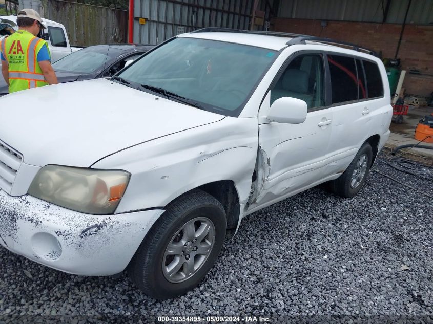 2006 Toyota Highlander V6 VIN: JTEDP21A460118038 Lot: 39354895