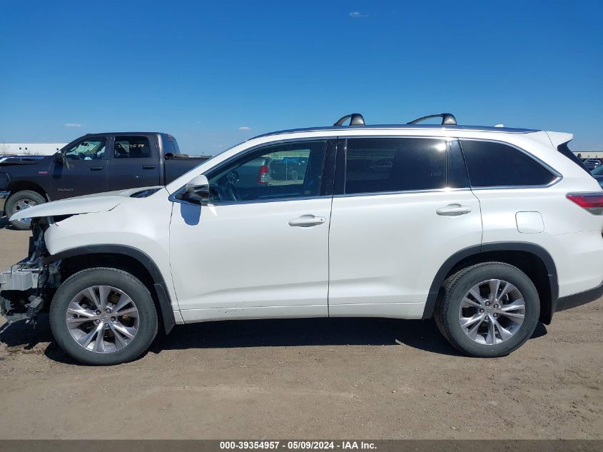 2015 Toyota Highlander Xle V6 VIN: 5TDJKRFH6FS151737 Lot: 39354957