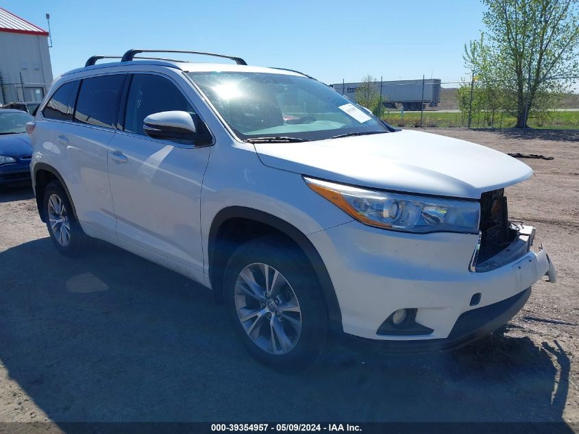 2015 TOYOTA HIGHLANDER XLE V6 - 5TDJKRFH6FS151737