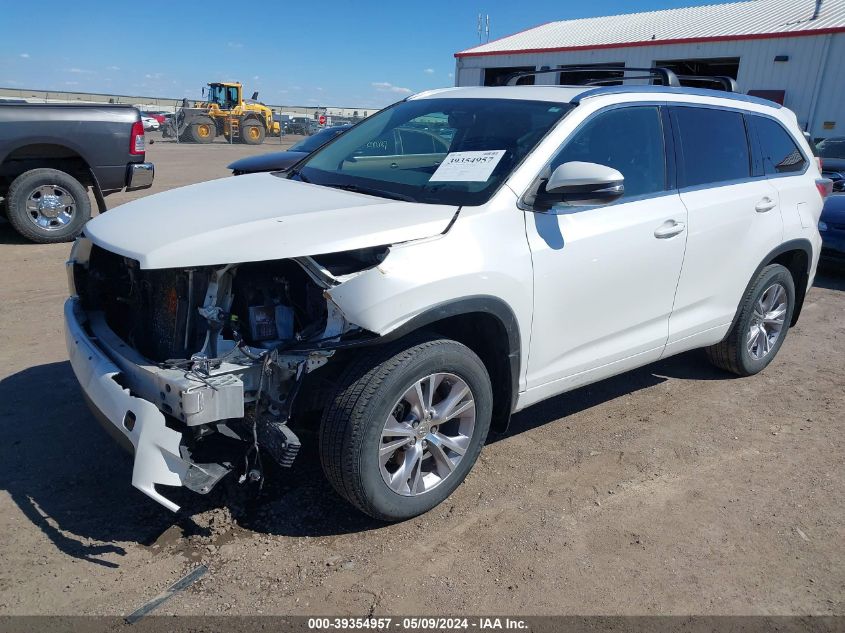 2015 Toyota Highlander Xle V6 VIN: 5TDJKRFH6FS151737 Lot: 39354957