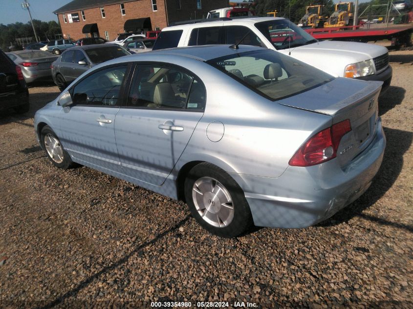 2006 Honda Civic Hybrid VIN: JHMFA36246S021480 Lot: 39502522