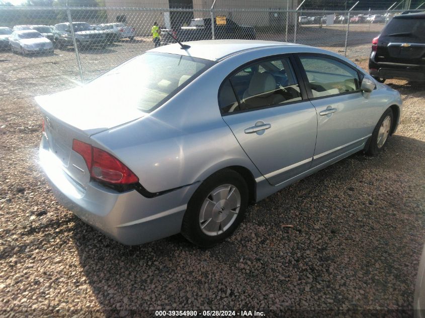 2006 Honda Civic Hybrid VIN: JHMFA36246S021480 Lot: 39502522