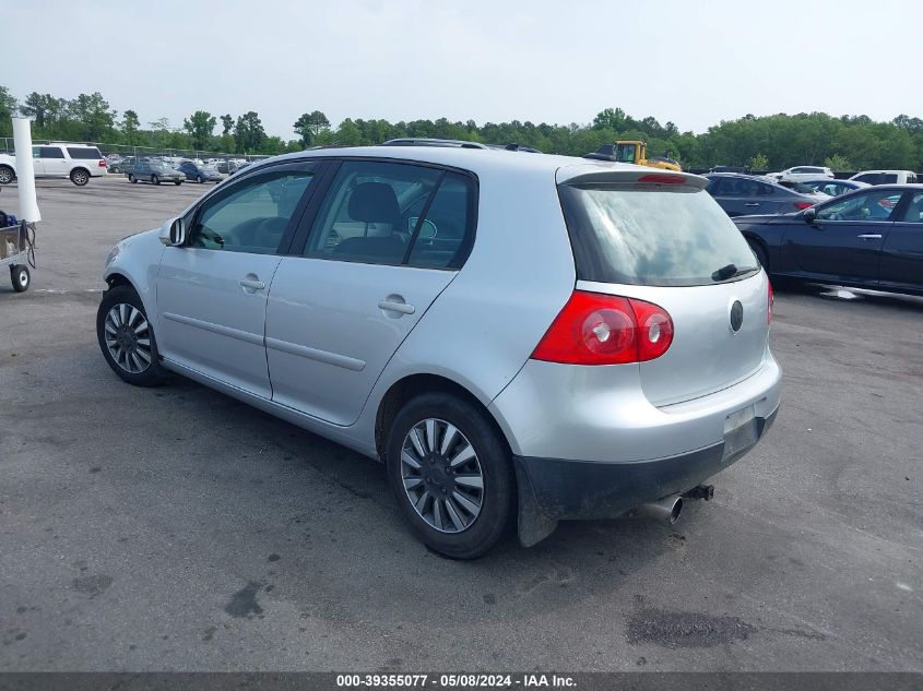 2008 Volkswagen Rabbit S VIN: WVWCB71K68W311022 Lot: 39355077