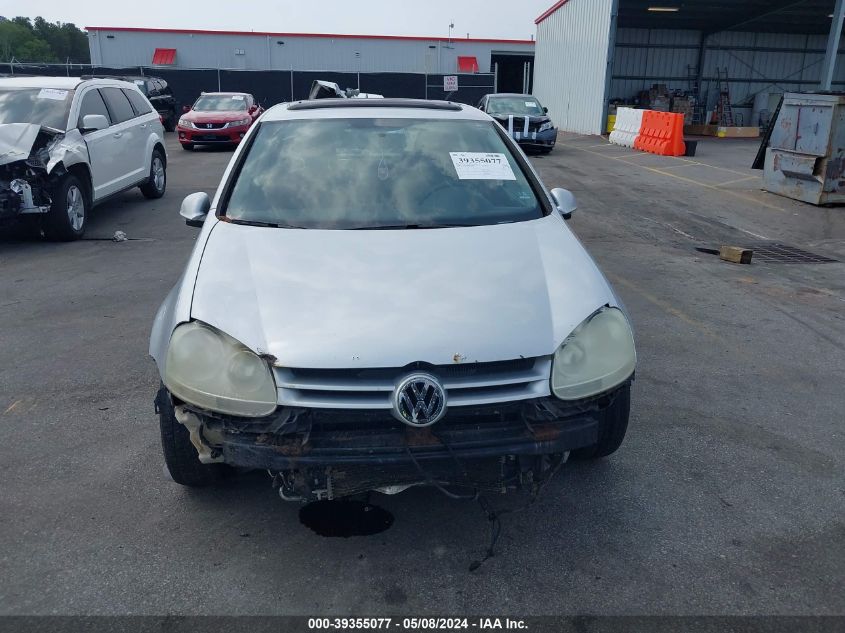 2008 Volkswagen Rabbit S VIN: WVWCB71K68W311022 Lot: 39355077