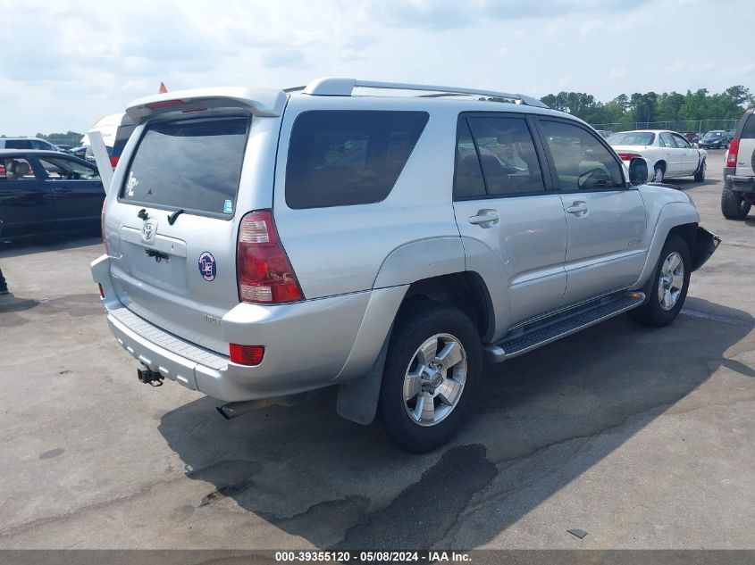 2004 Toyota 4Runner Limited V6 VIN: JTEZU17R840042584 Lot: 39355120