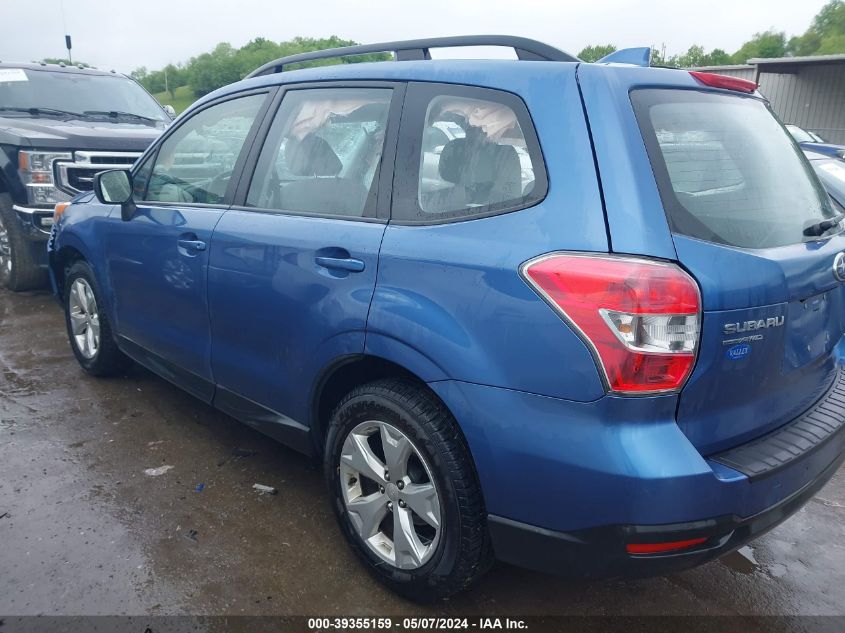 2016 Subaru Forester 2.5I VIN: JF2SJABC7GH417504 Lot: 39355159