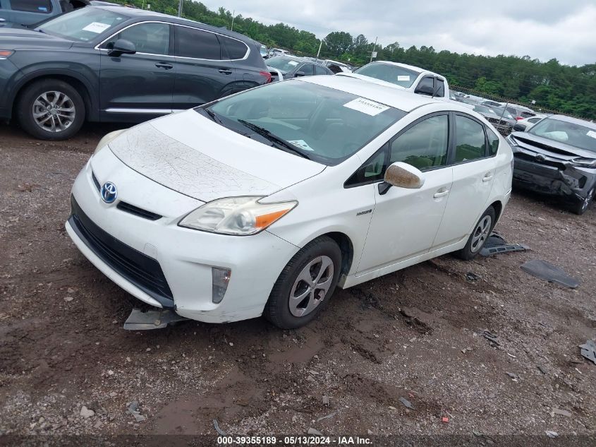 2013 Toyota Prius Two VIN: JTDKN3DU5D5599656 Lot: 39355189