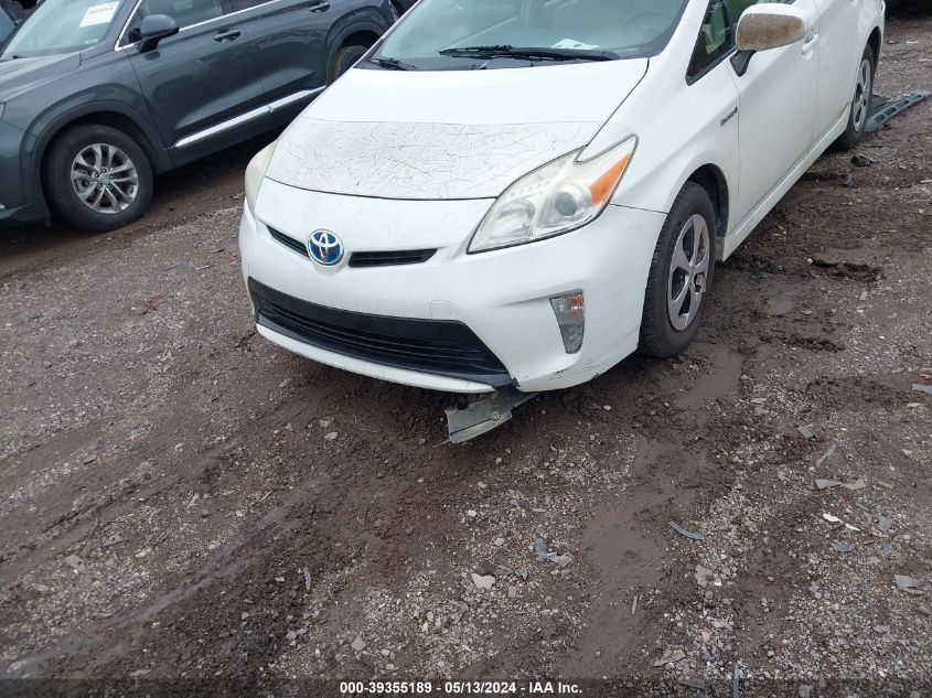 2013 Toyota Prius Two VIN: JTDKN3DU5D5599656 Lot: 39355189