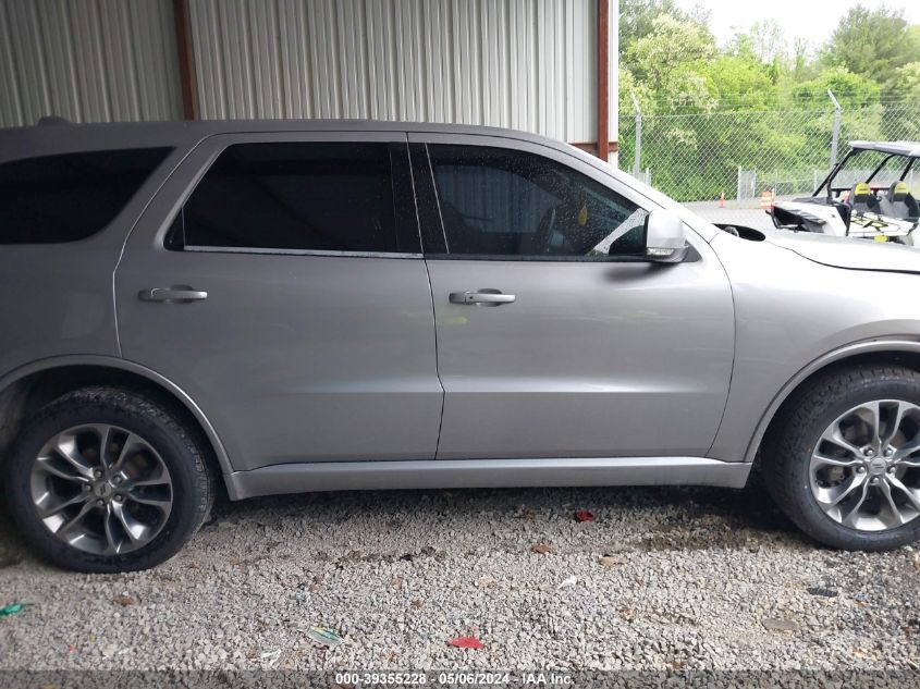 2019 Dodge Durango Gt Plus Awd VIN: 1C4RDJDG2KC744158 Lot: 39355228