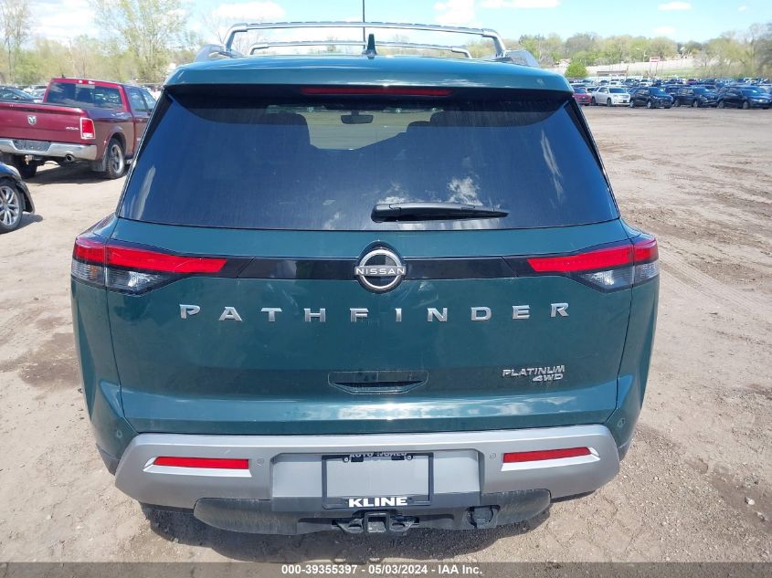 2023 Nissan Pathfinder Platinum 4Wd VIN: 5N1DR3DJXPC223579 Lot: 39355397