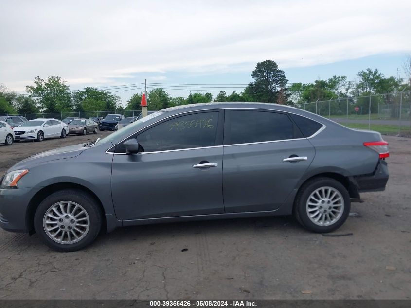 2015 Nissan Sentra Sv VIN: 3N1AB7AP9FL695743 Lot: 39355426