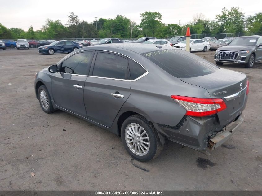 2015 Nissan Sentra Sv VIN: 3N1AB7AP9FL695743 Lot: 39355426