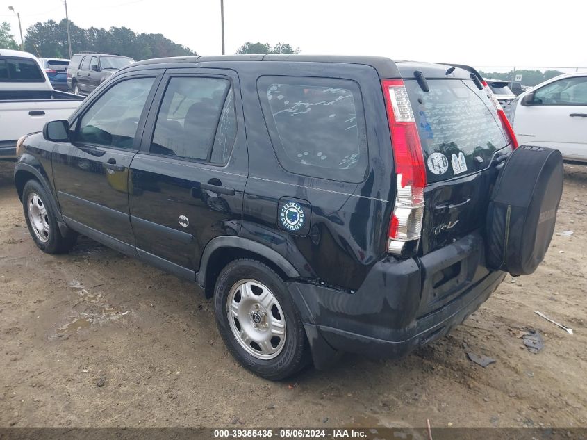 2006 Honda Cr-V Lx VIN: SHSRD68586U403743 Lot: 39355435