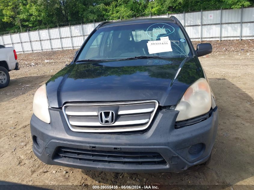 2006 Honda Cr-V Lx VIN: SHSRD68586U403743 Lot: 39355435