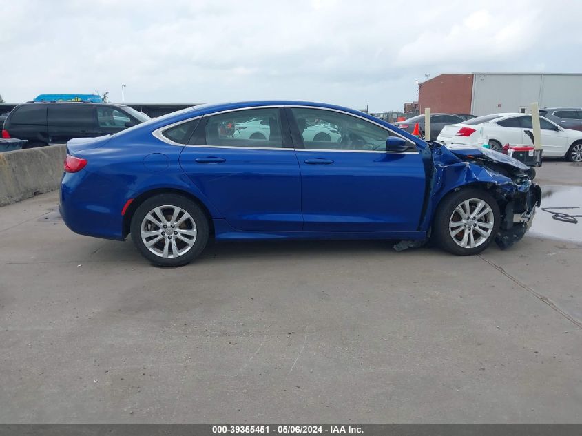 2015 Chrysler 200 Limited VIN: 1C3CCCAB0FN649433 Lot: 39355451