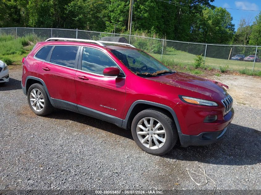 2014 Jeep Cherokee Limited VIN: 1C4PJMDSXEW173544 Lot: 39355457