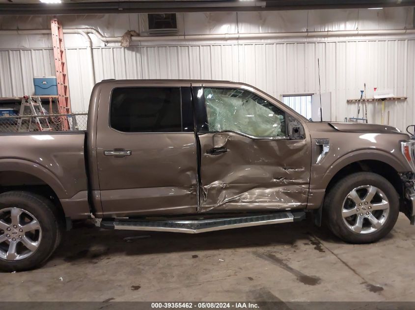 2022 Ford F-150 Lariat VIN: 1FTFW1E82NKE49639 Lot: 39355462