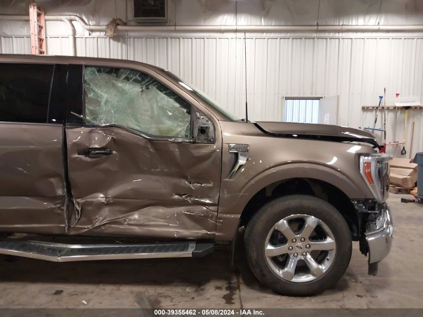 2022 Ford F-150 Lariat VIN: 1FTFW1E82NKE49639 Lot: 39355462