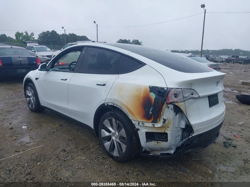 2023 Tesla Model Y Awd/Long Range Dual Motor All-Wheel Drive VIN: 7SAYGDEE8PF769323 Lot: 39355469