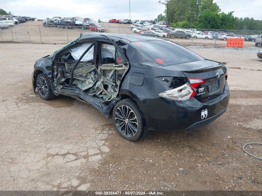 2015 Toyota Corolla S Plus VIN: 2T1BURHE5FC304649 Lot: 39355477